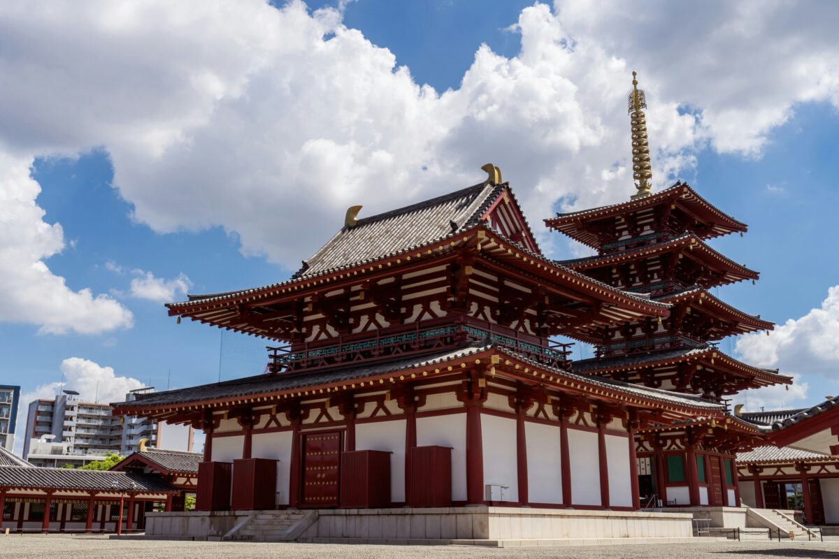 Shitennoji Temple in Osaka, Japan